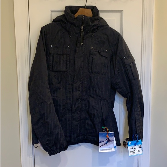 Black womens The North Face ski coat